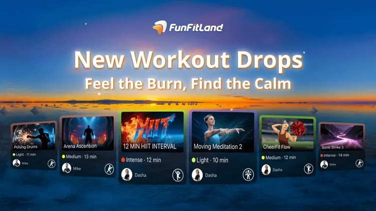 Developer update image for 📅 Sep. 18 | New Workout Drops: Feel the Burn, Find the Calm ✨