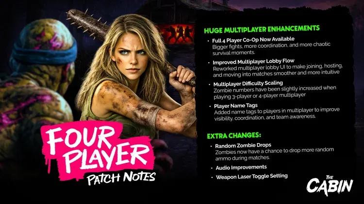 Developer update image for Now supports up to 4 players!