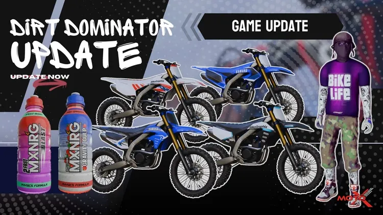 Developer update image for 🥼🥽 New Bike Skins and Character Outfit 🥽🥼