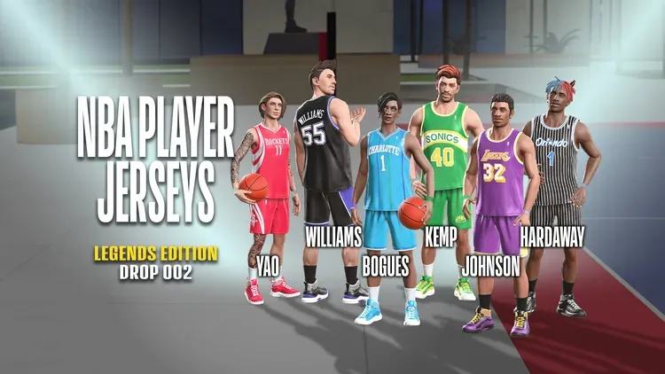 Developer update image for NBA PLAYER JERSEYS: LEGENDS DROP 002 🏀
