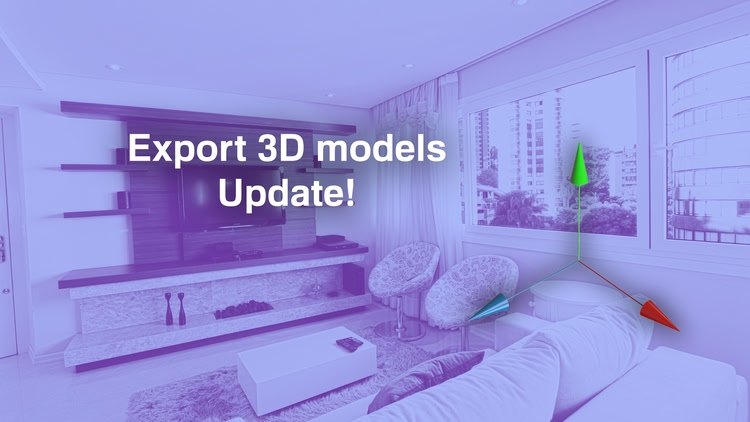 Developer update image for Export to 3D models!