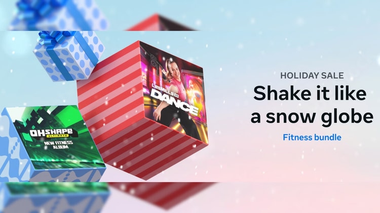 Developer update image for  Shake It Like a Snow Globe Fitness Bundle with Les Mills XR Dance! ❄️💃