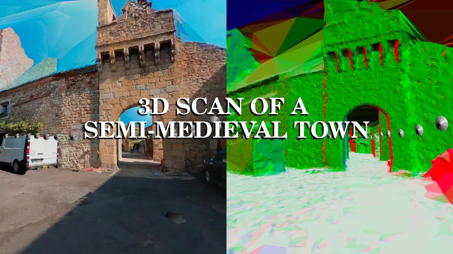 3D scan of a semi-medieval town trailer 0