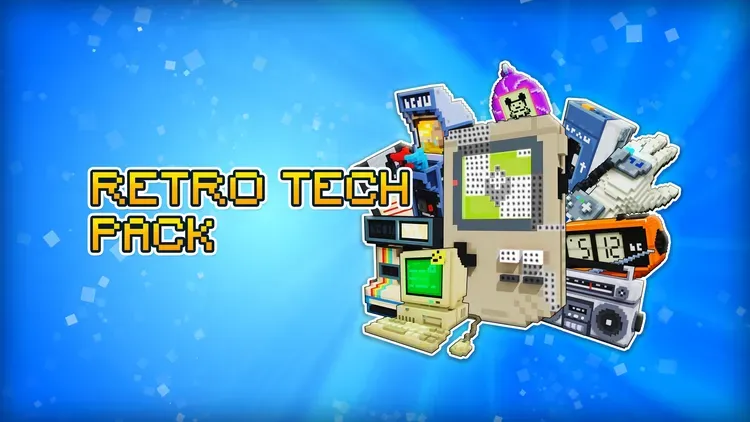Developer update image for  Step back in time and rediscover the gadgets that defined a generation with the Retro Tech Pack, now available in Color-A-Cube.