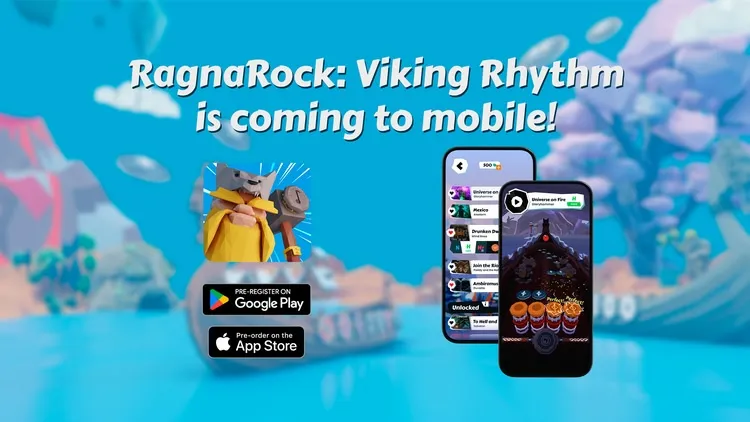 Developer update image for Ragnarock is coming to mobile!