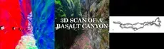 3D scan of a basalt canyon hero image