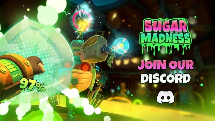 Developer update image for Sugar Madness Is Coming – Join Our Discord!