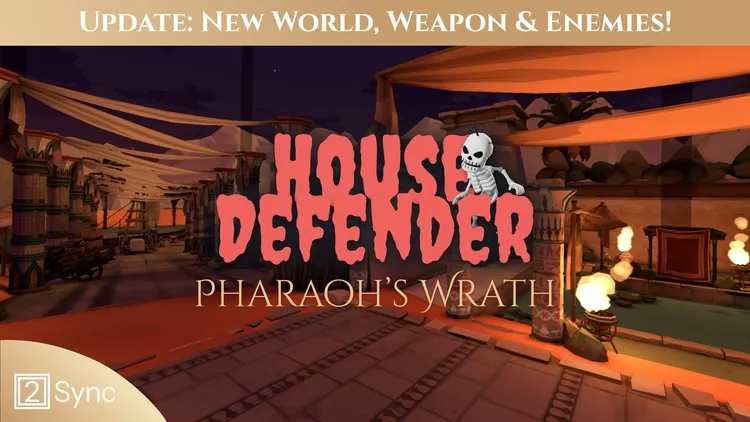 Developer update image for 🛡️ New Update for House Defender – Discover Mythical Egypt in the New Pharaoh’s Wrath World! 🏜️