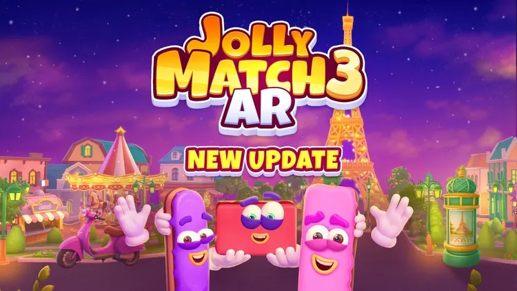 Developer update image for Jolly Match 3 AR – New Big Update Out Now!
