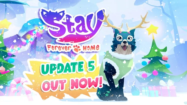 Developer update image for ❄️ Welcome Home for the Holidays: Stay: Forever Home’s Winter Update Is Here!