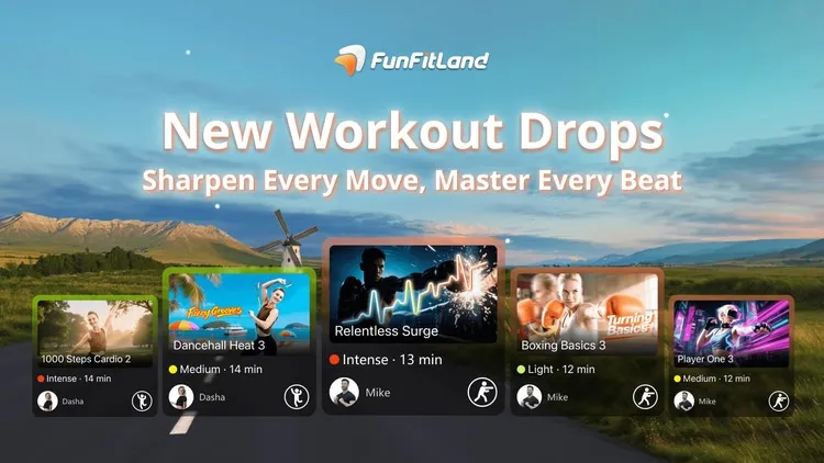 Developer update image for 📅 Sep. 11 | New Workout Drops: Sharpen Every Move, Master Every Beat⚔️