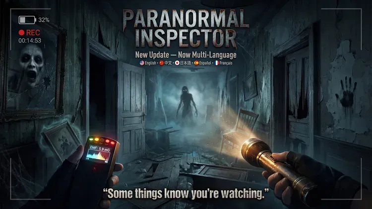 Developer update image for PARANORMAL INSPECTOR — New Version Released