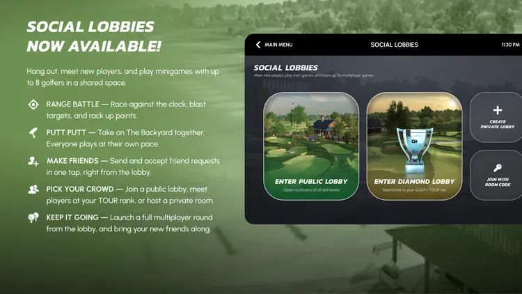 Developer update image for 🏌️‍♂️ All New Social Lobbies & Minigames 🏌️‍♂️