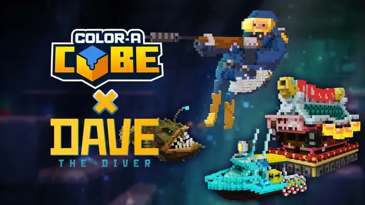 Developer update image for Dive into the Deep: Dave the Diver Joins Color-A-Cube!