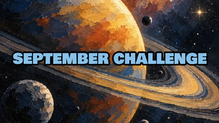 Developer update image for September painting challenge: Outer Space 🪐