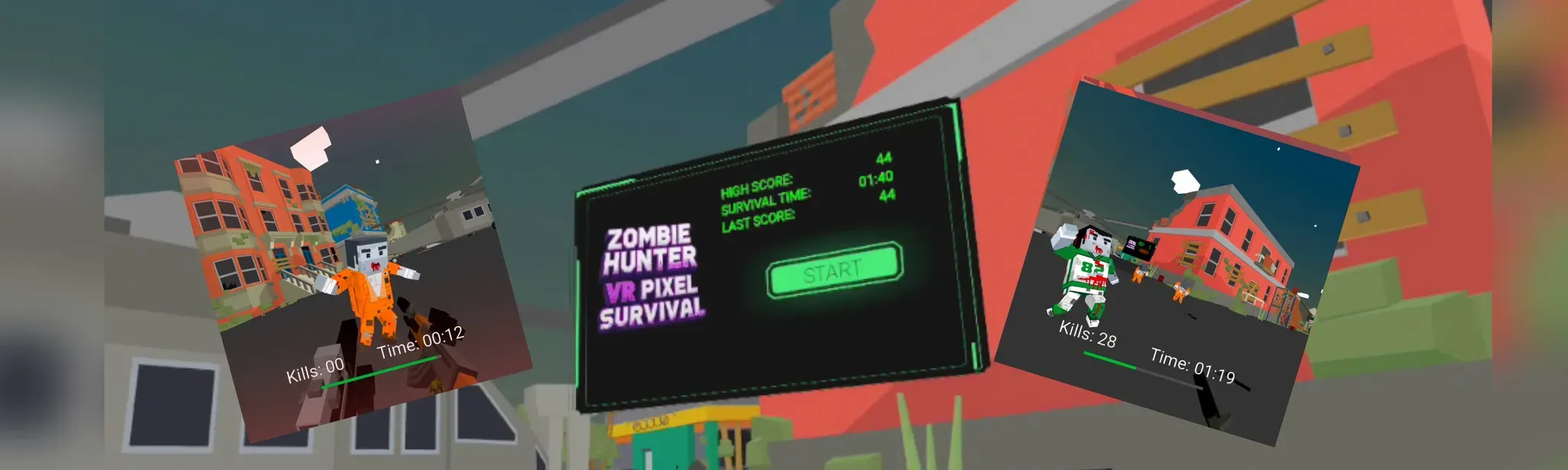 Zombie Hunter VR - Pixel Survival