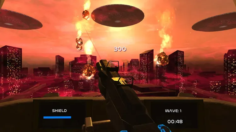 Developer update image for Incoming! Meteors and drones are on the move. Brace yourself! Try Sentinel Now in Liminal's Energy Arena