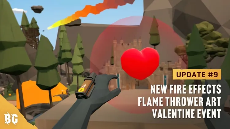 Developer update image for Update #9: Valentine’s Event, VFX & Art Upgrades, and a Secret Pit?! 👀🔥