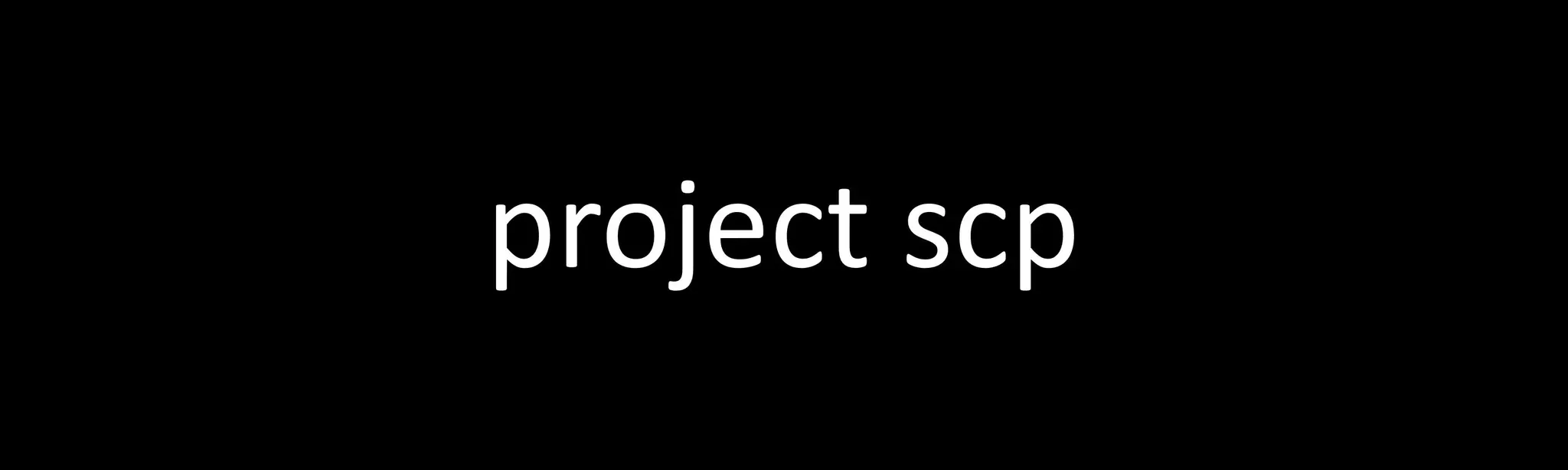 Project SCP