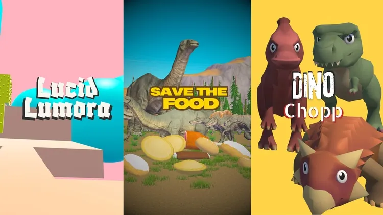Developer update image for Arcade Adventure Trio VR Bundle Only $14.99—Get Lucid Lumora, Save the Food & Dino Chopp (Value $41.97)!