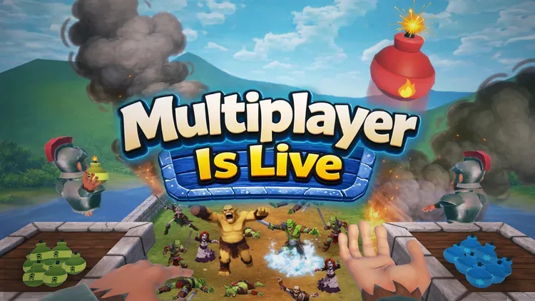 Developer update image for Multiplayer Is Live – Squad Up for the Ultimate Defense!