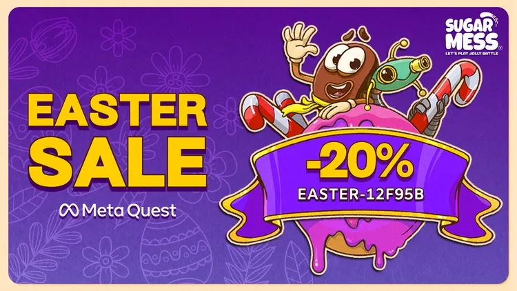Developer update image for Happy Easter With Sugar Mess! Use Promo Code To Get a 20% Discount!