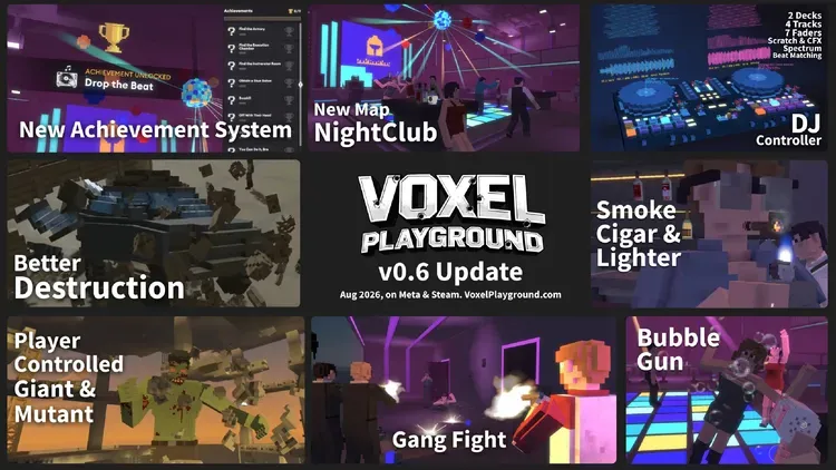 Developer update image for 0.6.0 Update: NightClub, Giant Avatars, Achievements, and Better ModTK