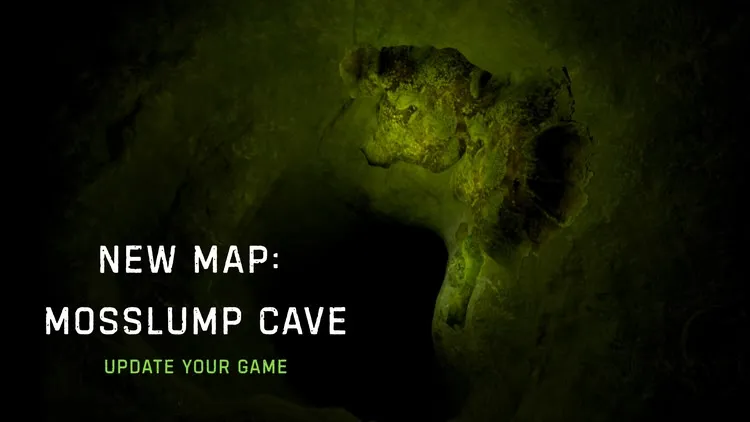 Developer update image for 🗺️New Map Available - Mosslump Cave🦠 UPDATE your game now (version 267)
