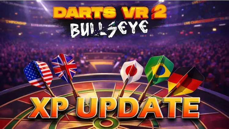 Обновление Darts VR2: система прогрессии XP