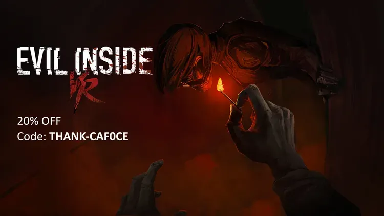 Developer update image for 🚨 LAST WEEK to get Evil Inside VR with 20% OFF 🚨