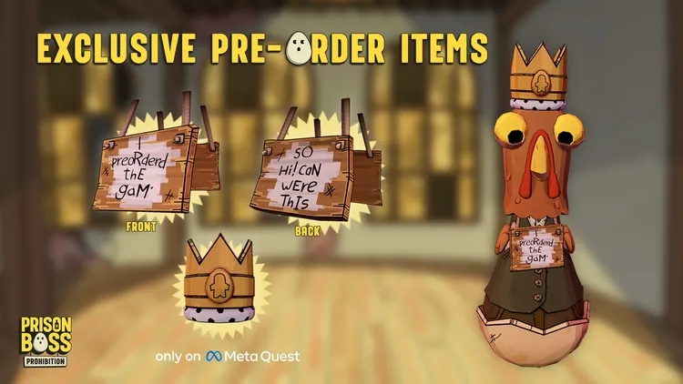 Developer update image for Pre-Order Exclusive Rewards & Discount for Prison Boss Prohibition