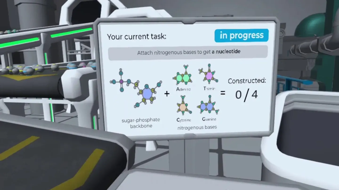 VR Biology Nucleotides Factory trailer 0