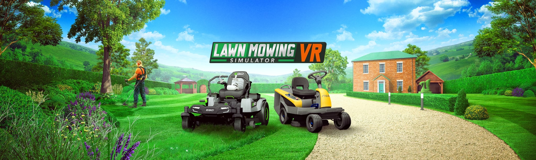 Lawn Mowing Simulator VR hero image