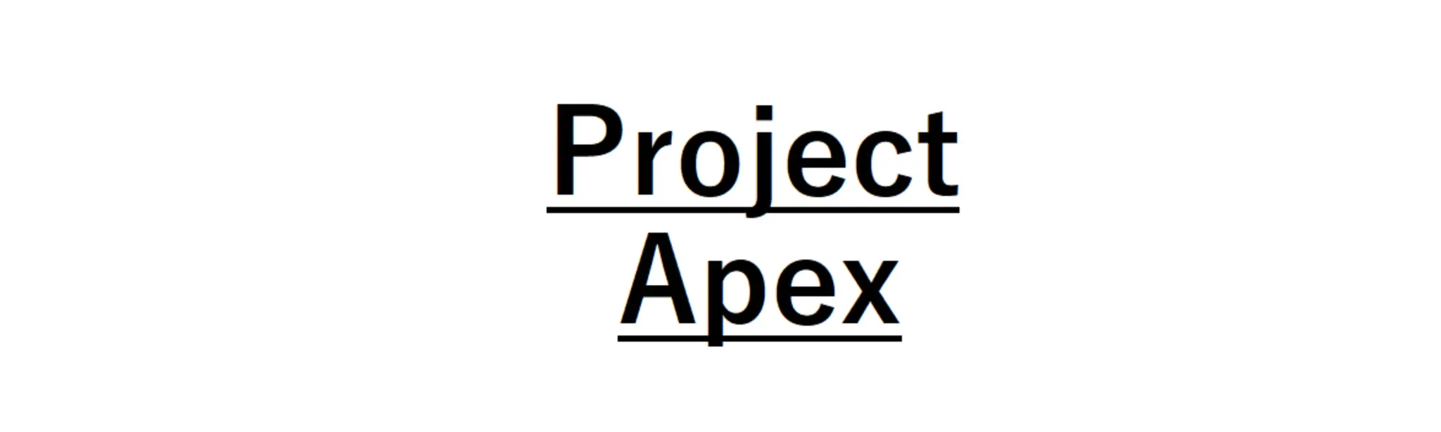 Project Apex