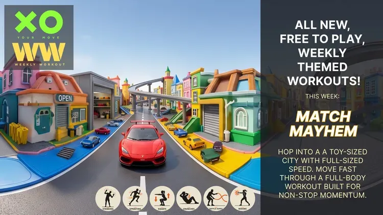Developer update image for Weekly Workout # 46: Match Mayhem! 💪🏼 🚗 
