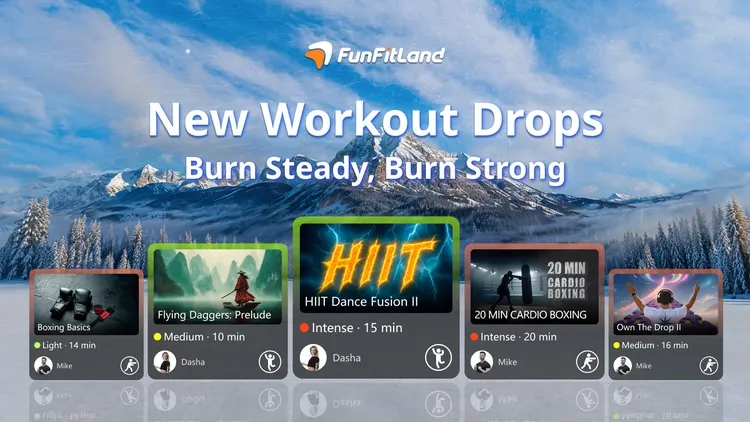 Developer update image for 📅 Jul. 24 | New Workout Drops: Burn Steady, Burn Strong 🥊