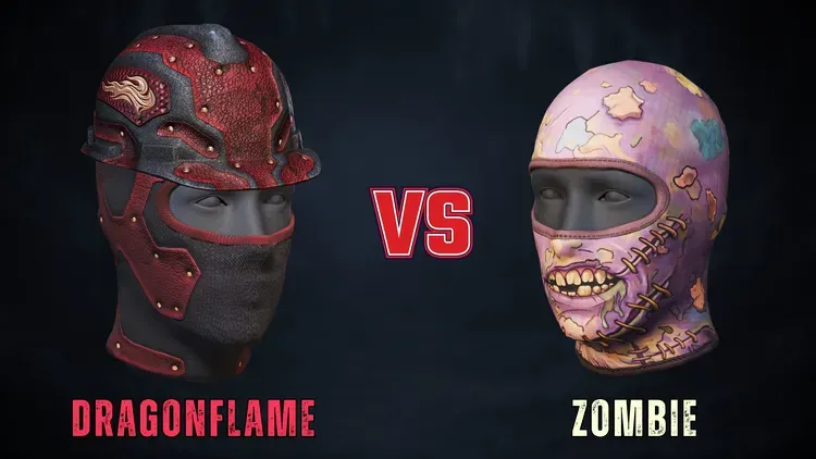 Developer update image for Choose your style: noble knight or hilarious zombie? Dragonflame🔥🐉 and Zombie🧟💚 Packs available now!