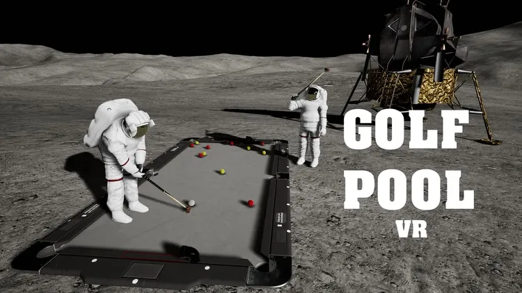 Developer update image for Golf Pool VR now is F2P for the first map, including unlimited MP sessions and Arcade levels (10 levels).