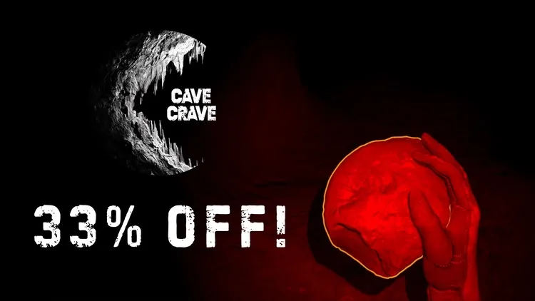 Developer update image for "Cave Crave" is now 33% off! Grab our new spelunking & cave diving game🔦