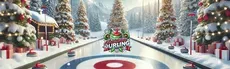 Santa's Christmas Curling hero image