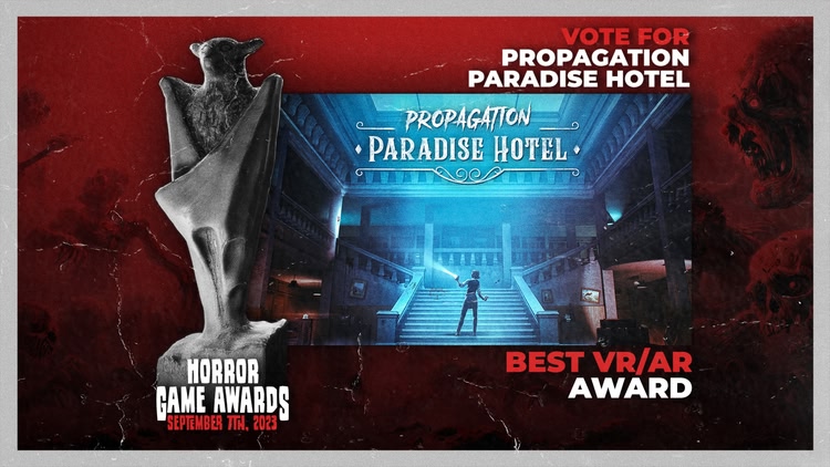 Developer update image for Propagation: Paradise Hotel nominated for Best VR Game 2023 