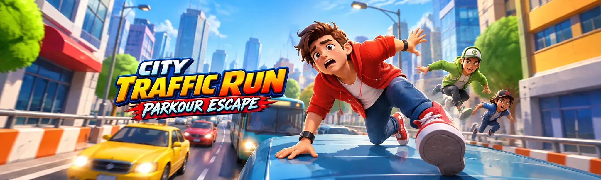 City Traffic Run: Parkour Escape