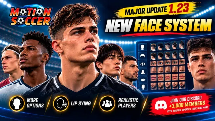 Developer update image for Update 1.23 - New Faces, Lip Sync & Referee Replays