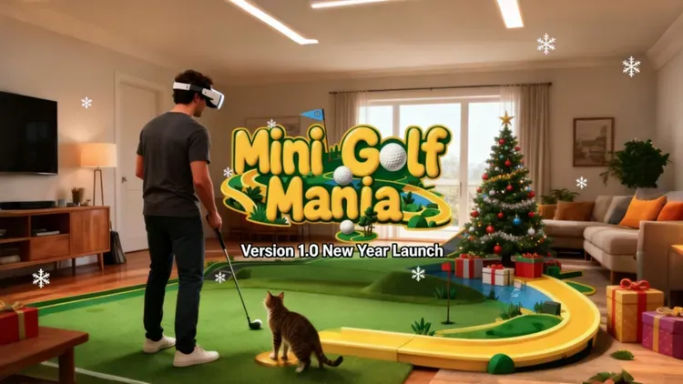 Developer update image for Mini Golf Mania 1.0 New Year Launch - Improved Putting Experience, Updated Graphics, Better Gameplay & Tutorial Experience