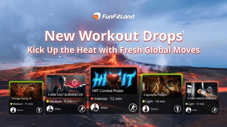 Developer update image for 📅 Aug. 14 | New Workout Drops: Kick Up the Heat with Fresh Global Moves 🌟