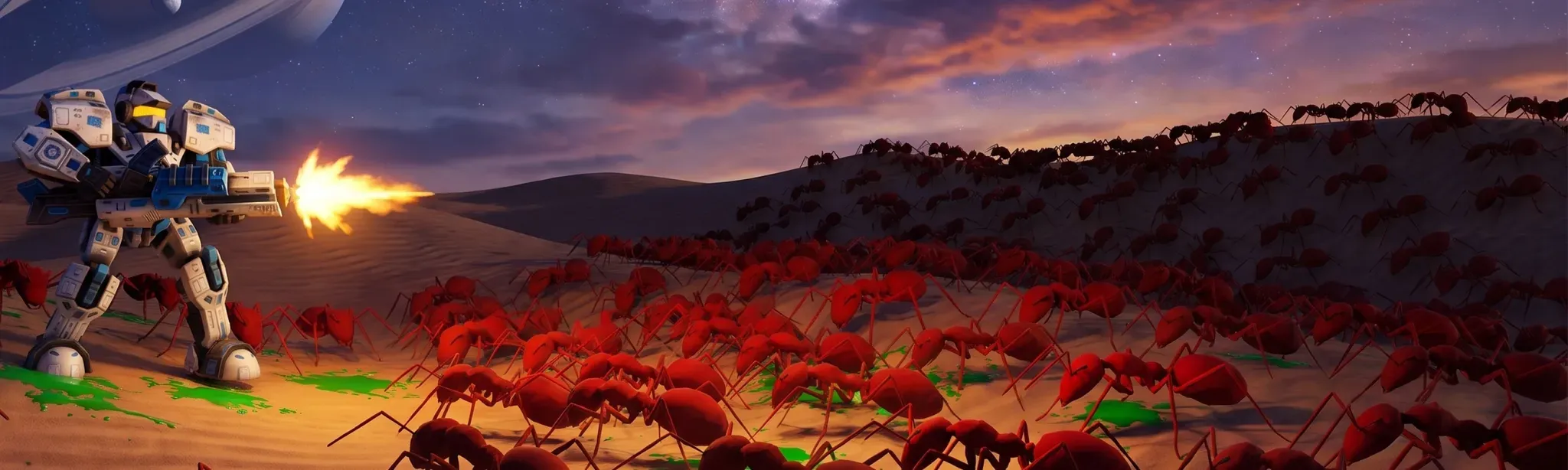 Arcade Shooter: Space Alien Sunrise
