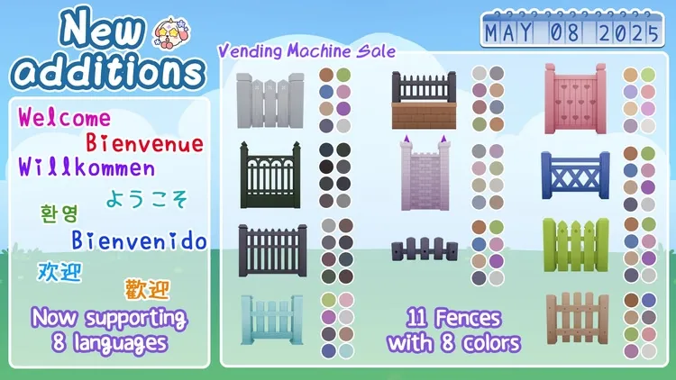 Developer update image for Fences Galore & ¡Hola! Bonjour! Version 1.0.116 Release Note