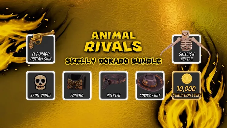 Developer update image for Limited time El Dorado Bundle, new weapons AK and O.Z., and more updates out now!