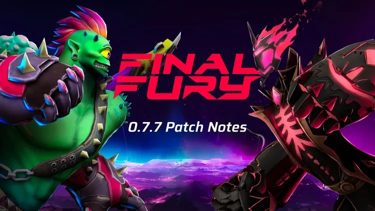 Developer update image for 🥊FINAL FURY - 0.7.7 LIVE Now!