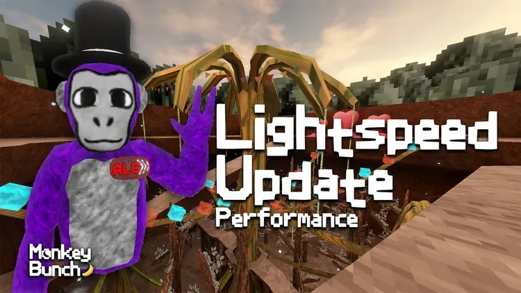 Developer update image for • **Monkey Bunch Lightspeed Update**: Climb the ranks by grinding your tags and play community challenges and become the ultimate champion.